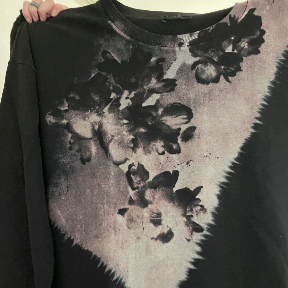 Sweatshirt oversized in gray color